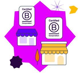 bcorp-certified-logos-over-each-of-two-store-buildings-sendle