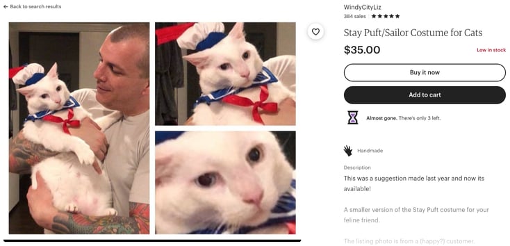 stay puft cat etsy payments