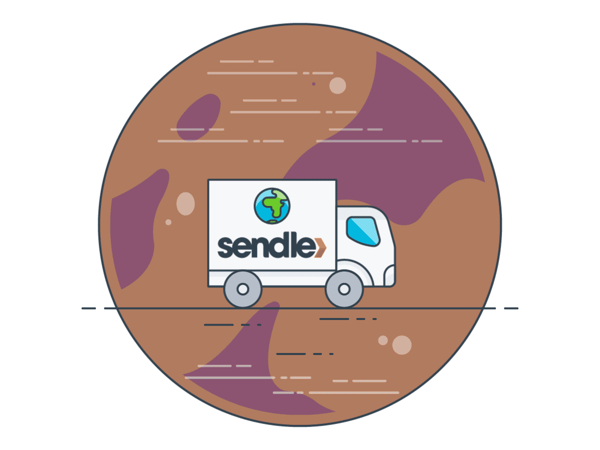 Sendle sustainable vehicle GIF | from Earth to Pluto