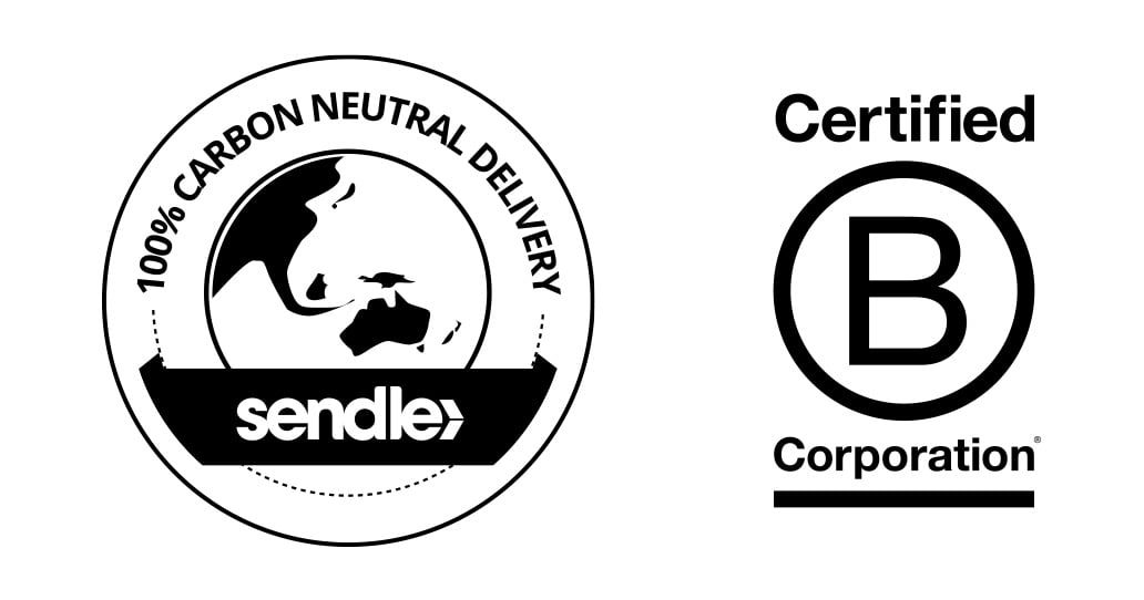 100% Carbon Neutral Delivery and B Corp Logo