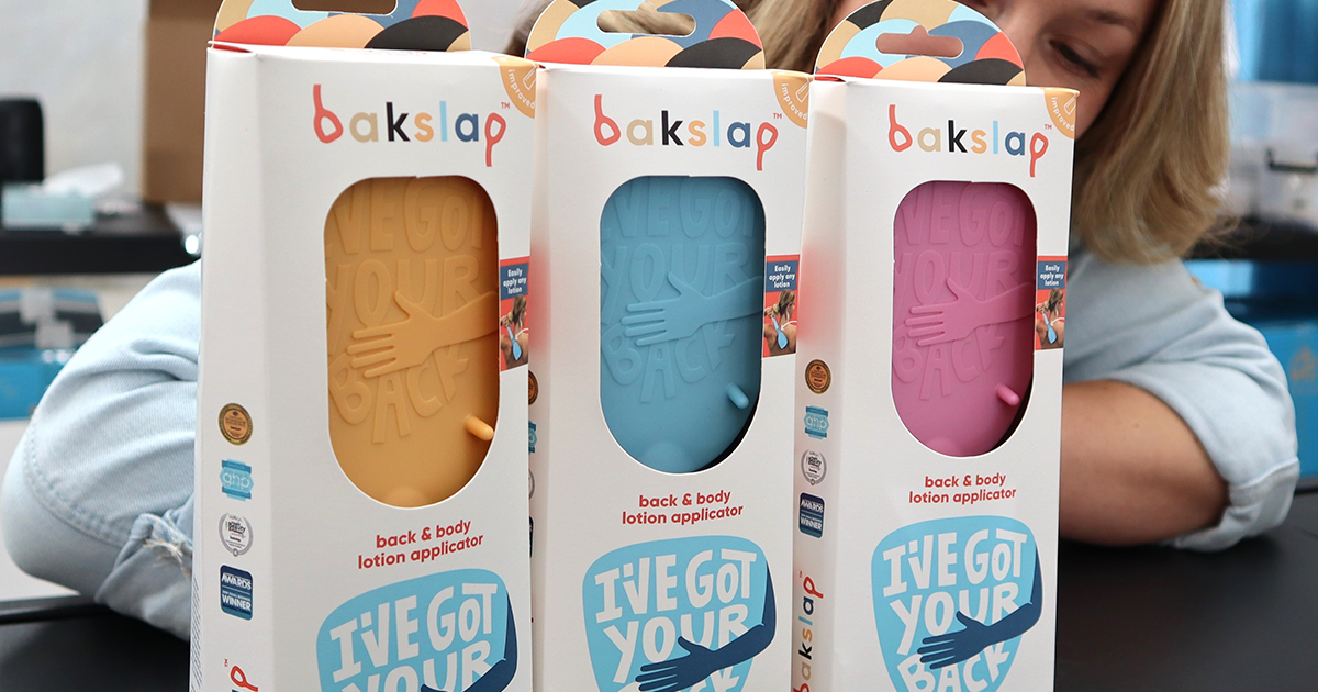 multicolored 3 boxes of bakslap products