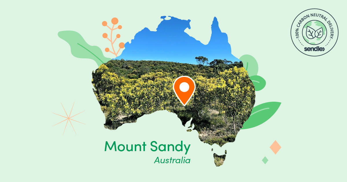 map of australia pin location at mount sandy south australia