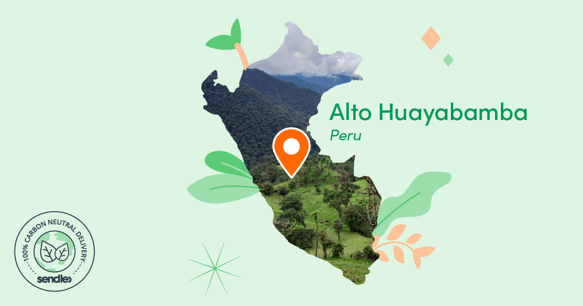 map of peru pin location at alto huayabamba the center