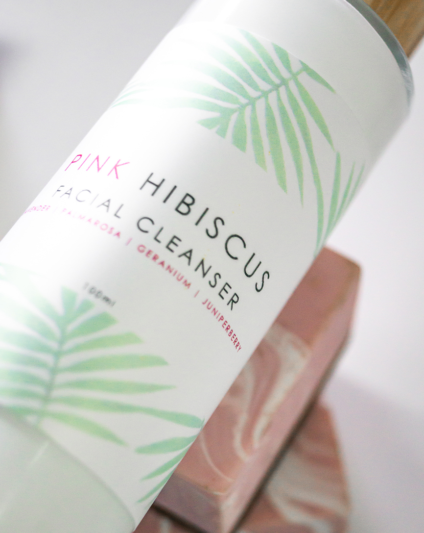 facial cleanser by pink hibiscus