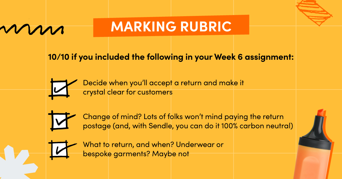 marking rubrik list 6