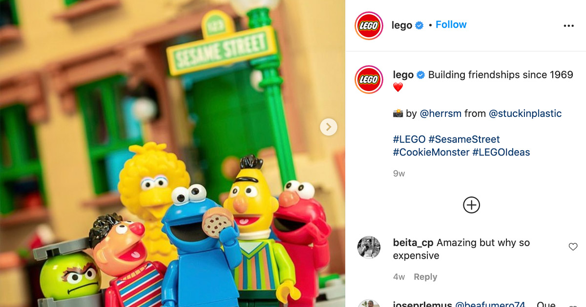 Lego short Instagram captions 