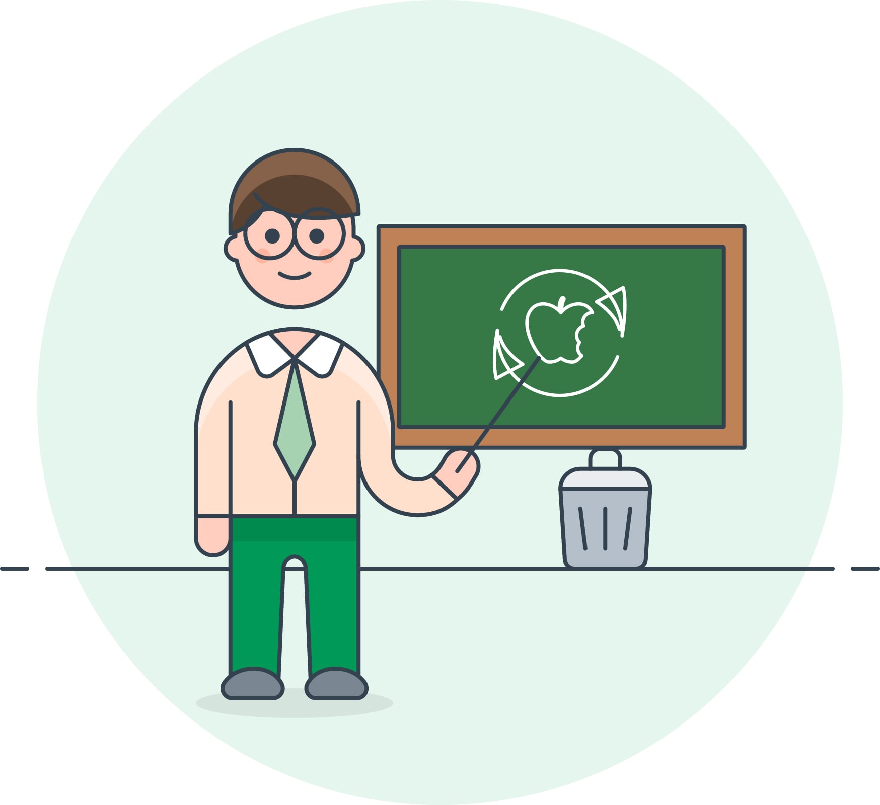 Compostable teacher