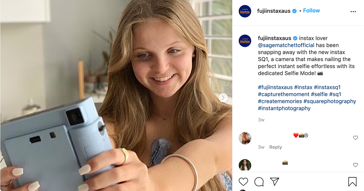 fuji instax user generated content instagram