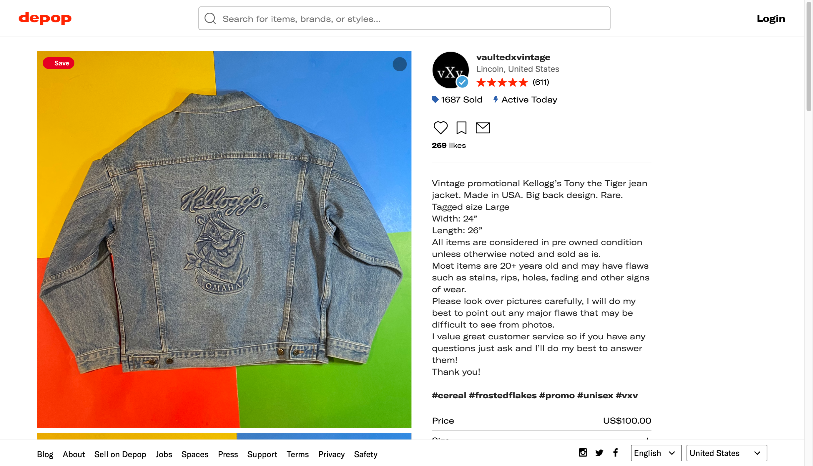 colored background vaultedvintage depop